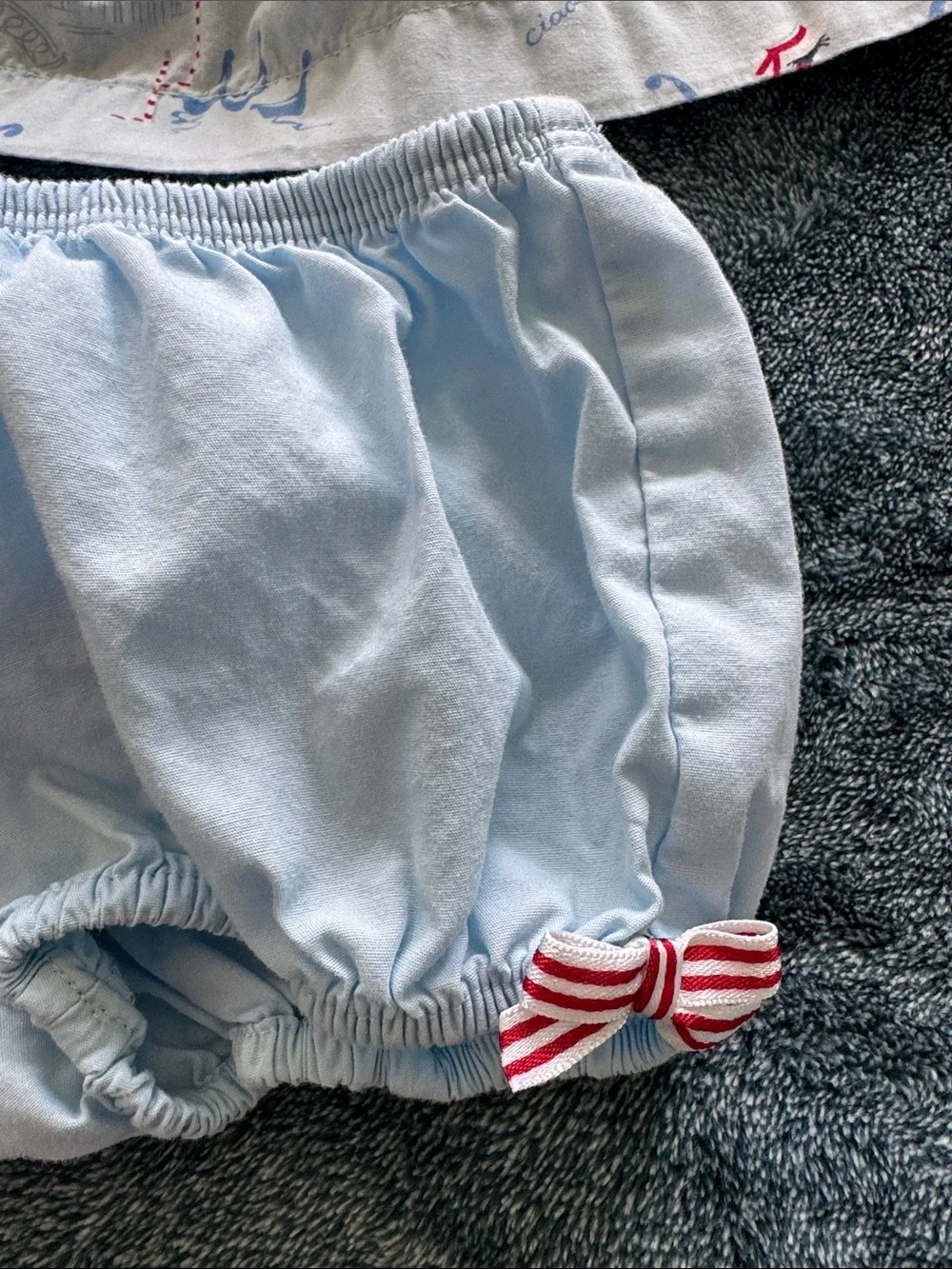 Gymboree Light Blue Nautical Tunic with Matching Bloomers